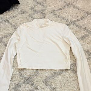 Aeropostale Cream Long Sleeve Women's Top